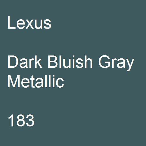 Lexus, Dark Bluish Gray Metallic, 183.